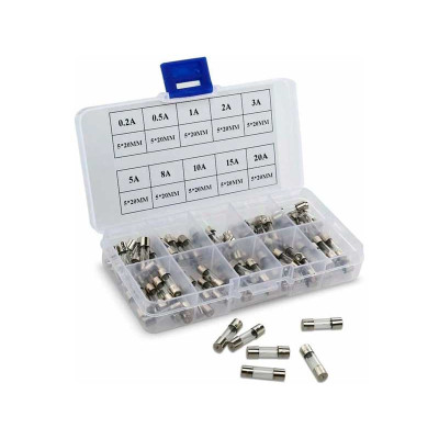 Set of 100 fuses 5x20mm